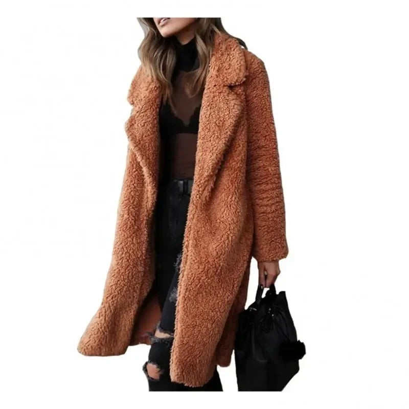 Sofia™ – Cosy teddy coat for stylish autumn days