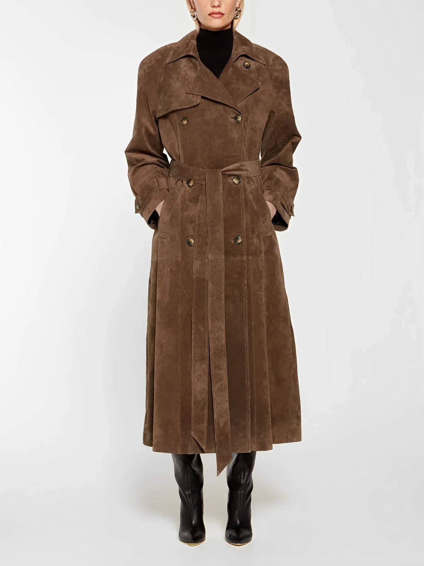 Ava | Trenchcoat in suede
